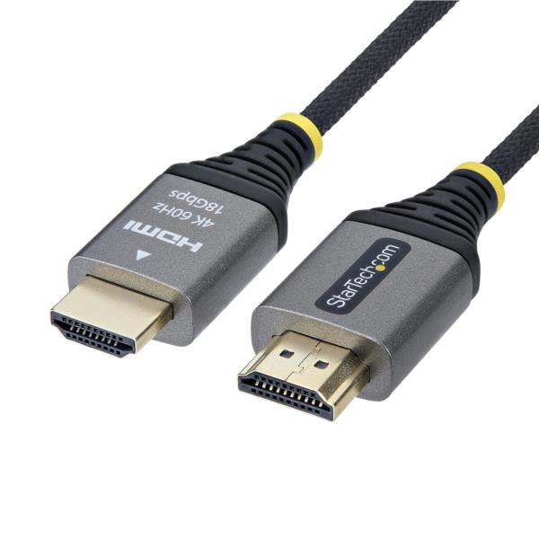 HDMI 2.0ケーブル/フレキシブル/2m/4K60Hz/18Gbps/Premium HDMI/会議室AV環境用