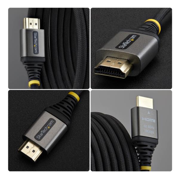 HDMI 2.0ケーブル/フレキシブル/2m/4K60Hz/18Gbps/Premium HDMI/会議室AV環境用