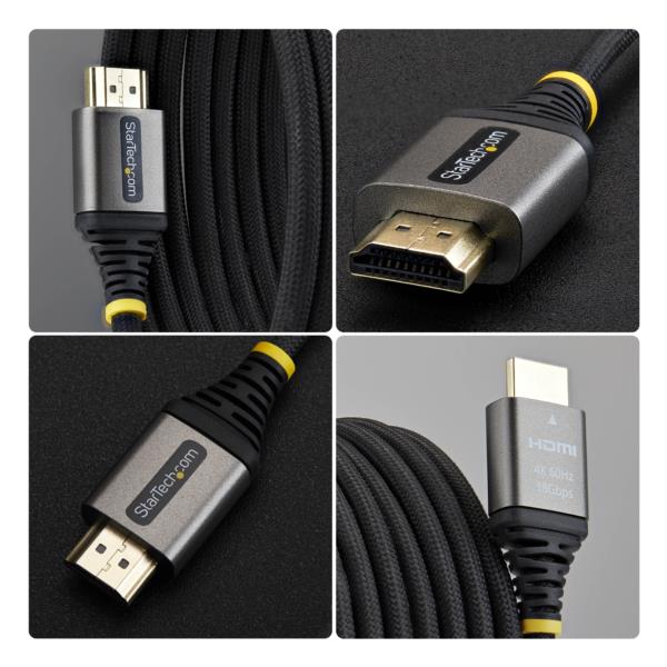 HDMI 2.0ケーブル/フレキシブル/3m/4K60Hz/18Gbps/Premium HDMI/会議室AV環境用