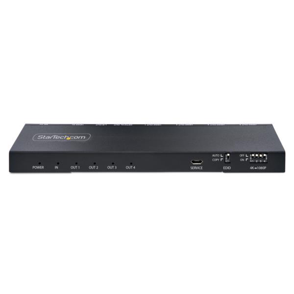 ビデオスプリッター/4K60HzHDMI2.0/1入力4出力/スケーラー内蔵/3.5mm&光オーディオ/4画面同時出力/マルチディスプレイ対応HDMI分配器/HDMI分岐器