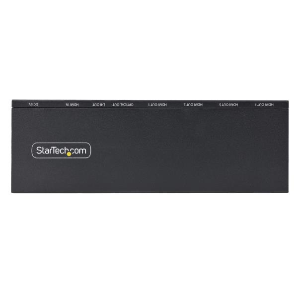 ビデオスプリッター/4K60HzHDMI2.0/1入力4出力/スケーラー内蔵/3.5mm&光オーディオ/4画面同時出力/マルチディスプレイ対応HDMI分配器/HDMI分岐器