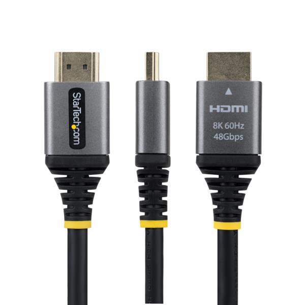 HDMI 2.1ケーブル/30cm/8K60Hz/Ultra High Speed/ブラック/UHD モニターコード