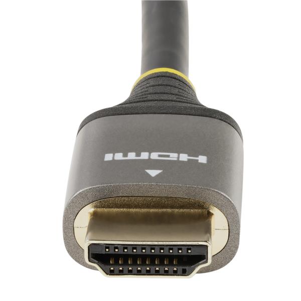 プレミアムハイスピードHDMI2.0ケーブル/4m/4K60Hz/Premium認証/イーサネット対応/HDR10、ARC/オス・オス/グレー&ブラック/UHDHighSpeedHDMIモニターケーブル