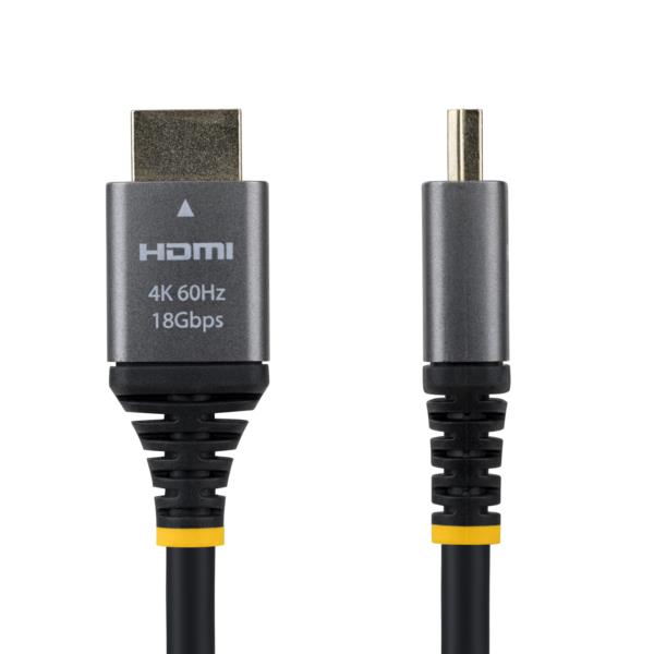 HDMI 2.0ケーブル/1.5m/4K60Hz/Premium High Speed/ブラック/UHD モニターコード