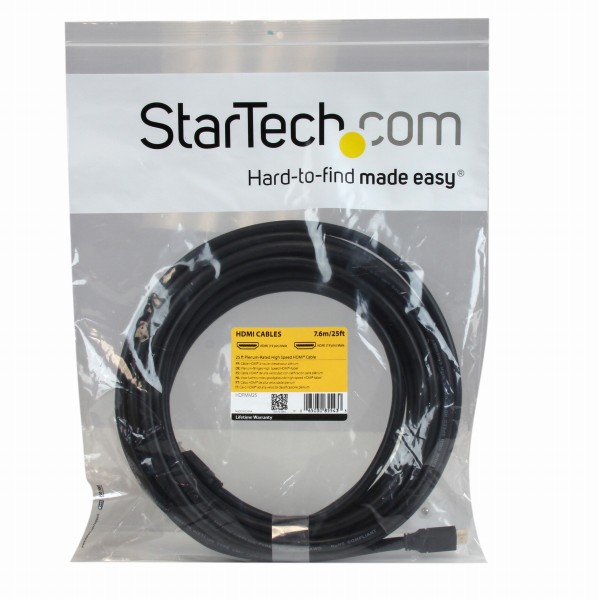 ハイスピードHDMIケーブル7.6m米国NEC規格プレナム難燃グレード対応UltraHD4K2K対応オス/オス