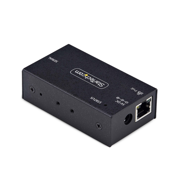 シリアル変換デバイスサーバー/1ポート/RS-232C - イーサネット接続/PoE対応/DB9ネットワーク変換アダプタ