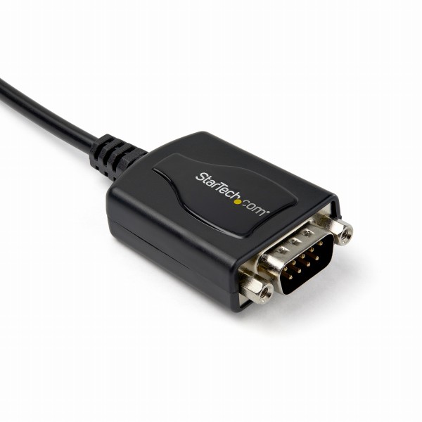 プロ仕様USB-RS232Cシリアル変換ケーブル1xUSBAオス-1xDB-9(D-Sub9ピン)オスシリアルコンバータ/変換アダプタCOMポート番号保持機能