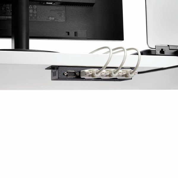 ウォールマウント型産業用USB-4ポートRS232Cシリアル変換ハブDINレールクリップ付きCOMポート番号保持機能FTDIチップセット使用1xUSBA-4xDB-9/D-Sub9ピン