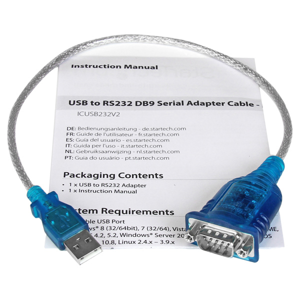 USB-RS232Cシリアル変換ケーブルオス/オスUSB接続シリアルコンバータ