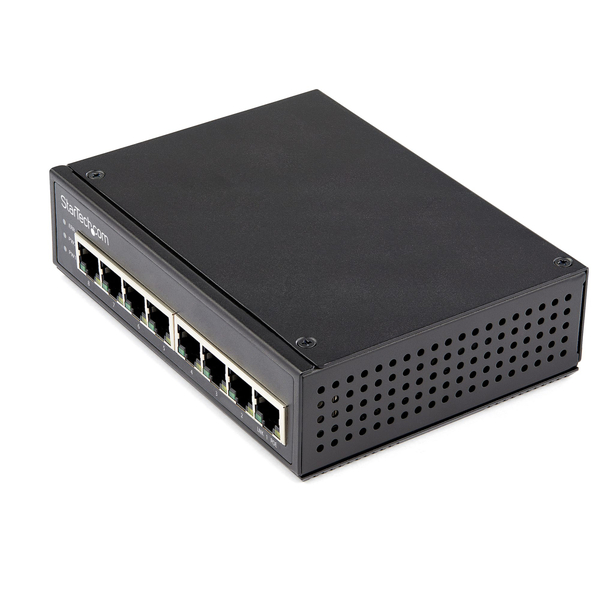 イーサネットスイッチ/産業用/アンマネージド/30W PoE+給電/8ポート RJ45/ギガビット対応/壁面取付け可能