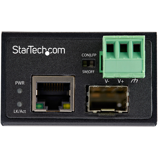 光メディアコンバータ/100Mbps/シングルモード・マルチモード光ファイバー/SFP to RJ45/最大100m