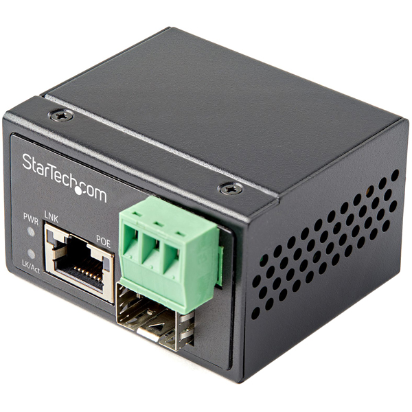 光メディアコンバータ/30W PoE+給電/ギガビット対応/SFP to RJ45/シングル・マルチモード/最大100m