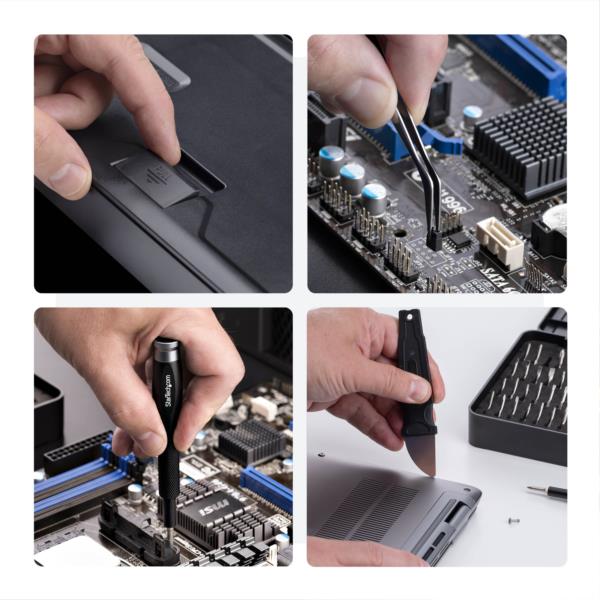 精密ドライバーセット/30種ビット+パーツオープナー/磁気パッド付属/ノートPC スマホ タブレット 修理 工具セット