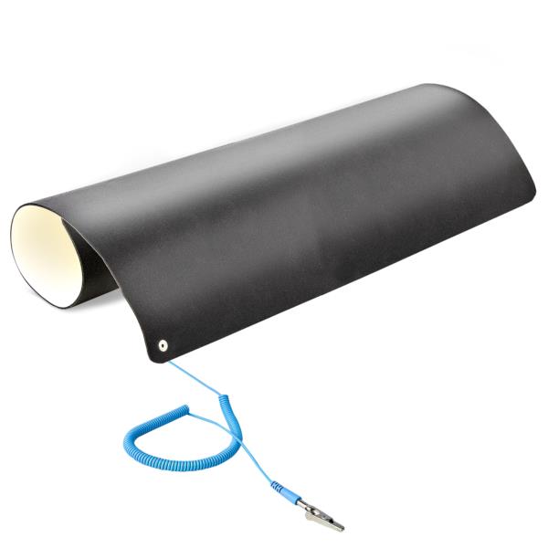静電気除去マット/60cmx120cm/取外し可能アースコード付き/ANSI/ESDS4.1準拠/サーモプラスチック静電作業マット/卓上除電シート