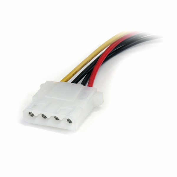電源コネクタ変換アダプタケーブル15cmSATA電源(15ピン)オス-ペリフェラル電源(4ピン)メス