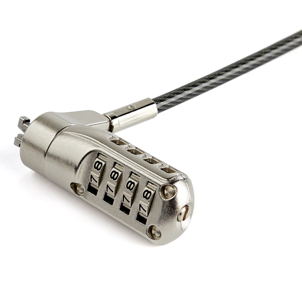 パソコン盗難防止セキュリティワイヤー2mNanoSaverスロット対応4桁ダイヤル式ロック