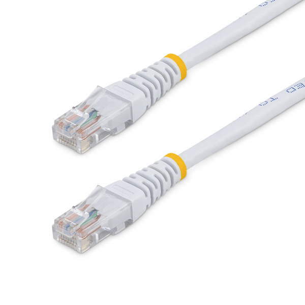 CAT5e LANケーブル/15m/ホワイト/ツメ折れ防止/カテゴリ5e RJ45 ギガビット イーサネットケーブル