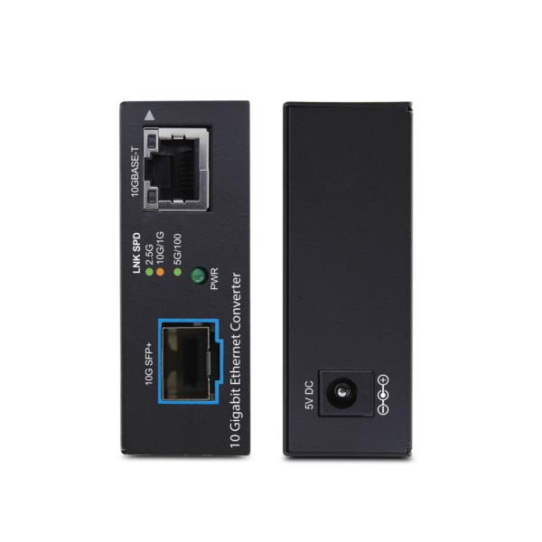 光メディアコンバーター/RJ45 - 10GBASE-X SFP+変換/100M 1G 10G/シングル マルチモード