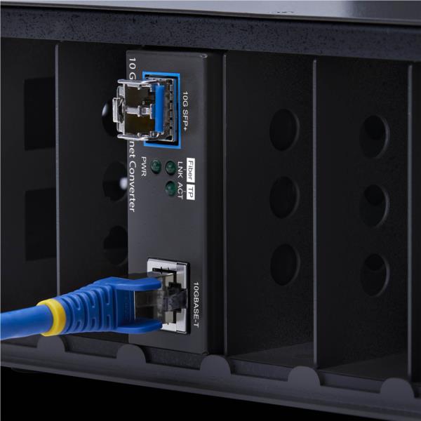 光メディアコンバーター/RJ45 - 10GBASE-X SFP+変換/10G対応/シングル マルチモード