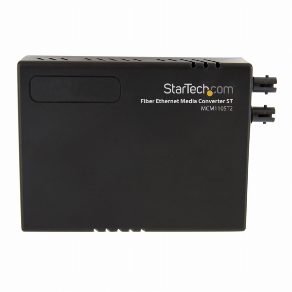 光メディアコンバータイーサネット/Ethernet(10Base-T/100Base-TX)-光ファイバ(100BASE-FX)マルチモードST2kmRJ-45(メス)-光ファイバデュプレックスST(メス)