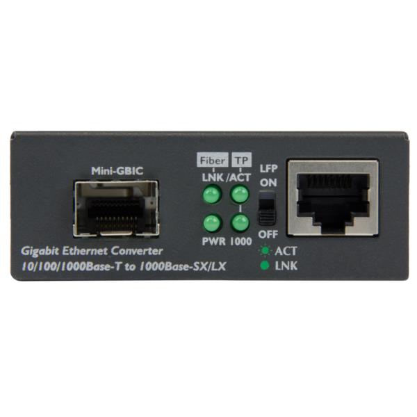 光メディアコンバーター/RJ45 - SFP変換/オープンSFPスロット/1GbE/シングル・マルチモード/光ファイバー