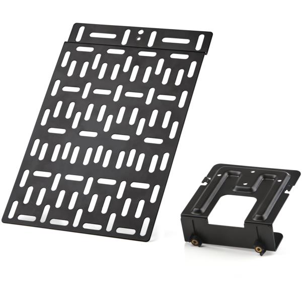 テレビアクセサリー取り付けキット(端末取付けブラケット耐荷重5kg&端末収納クレードル)メディアストリーミングデバイス/ルーター/モデム/AVセレクター/AppleTVに対応