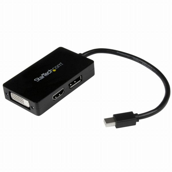 スリーインワンMiniDisplayPort-DisplayPort/DVI/HDMI変換アダプタ