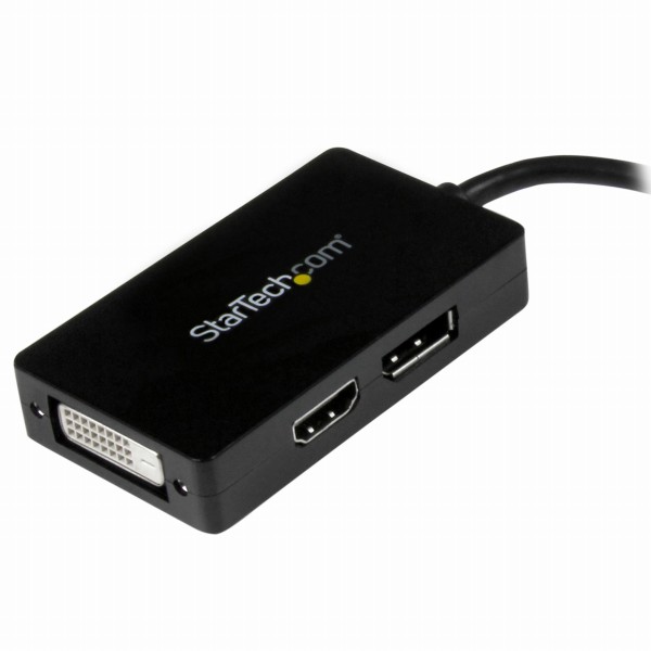 スリーインワンMiniDisplayPort-DisplayPort/DVI/HDMI変換アダプタ