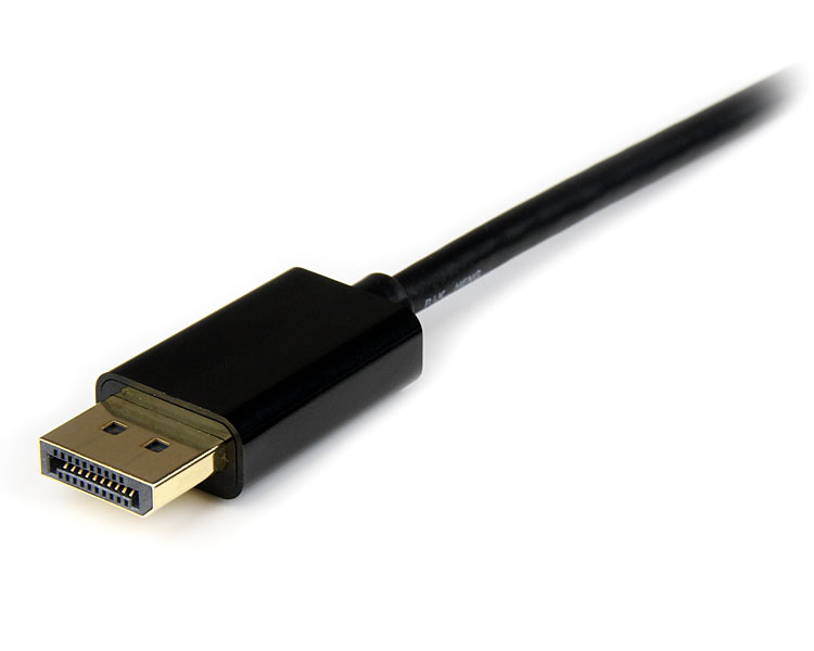 4mMiniDisplayPort-DisplayPort変換ケーブルDP/ディスプレイポート(オス)-mDP/ミニディスプレイポート(オス)