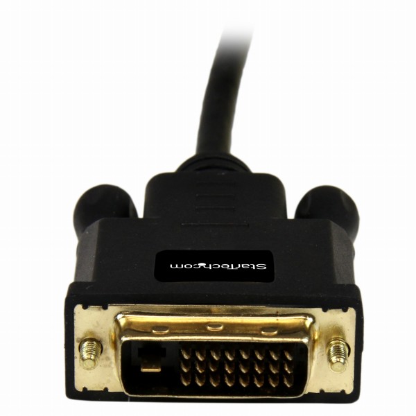 3mMiniDisplayPort-DVI変換アダプタケーブルMiniDP/ミニディスプレイポート(オス)-DVI-D(オス)1920x1200ブラック