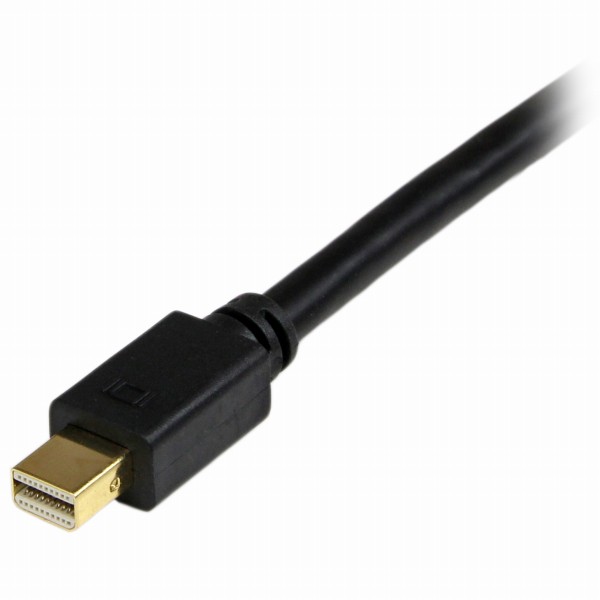 3mMiniDisplayPort-DVI変換アダプタケーブルMiniDP/ミニディスプレイポート(オス)-DVI-D(オス)1920x1200ブラック