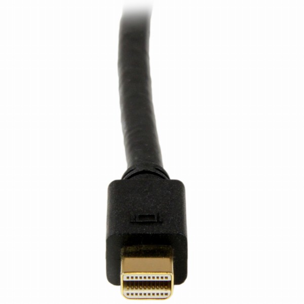 3mMiniDisplayPort-DVI変換アダプタケーブルMiniDP/ミニディスプレイポート(オス)-DVI-D(オス)1920x1200ブラック