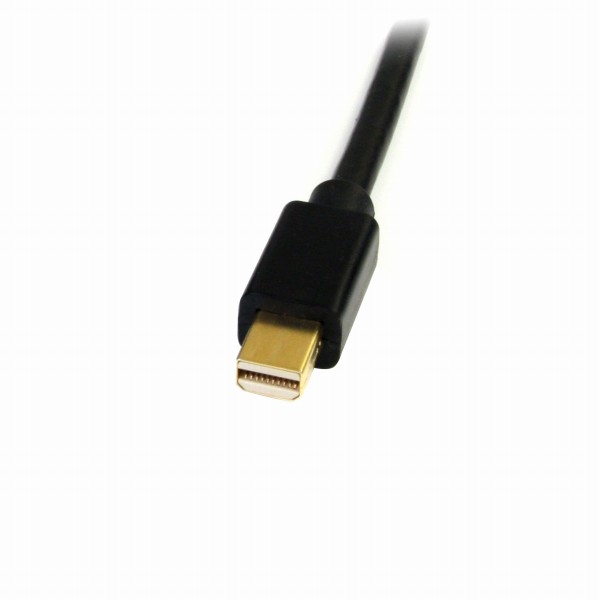 MiniDisplayport-DVI変換ケーブル1.8mミニディスプレイポート/MiniDP-DVI変換アダプタMiniDisplayPortオス-DVI-D(25ピン)オス1920x1200ブラック