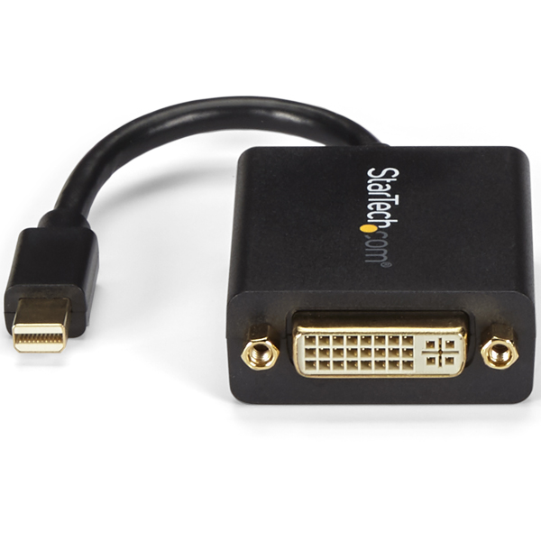 MiniDisplayport-DVI変換アダプタミニディスプレイポート/MiniDP-DVI変換ケーブルMiniDisplayPortオス-DVI-I(29ピン)メス1920x1200ブラック