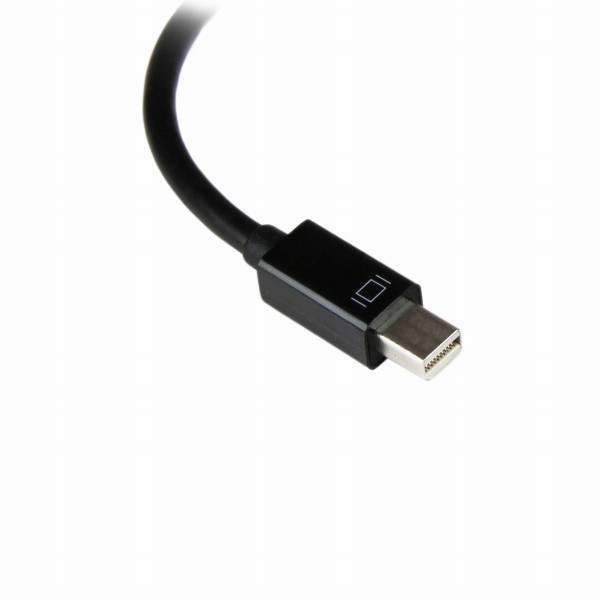 MiniDisplayPort1.2-VGA変換アダプタミニディスプレイポート/mDP/MiniDPオス-VGA/RGB(D-Sub15ピン)メスコンバータ1920x1200ブラック