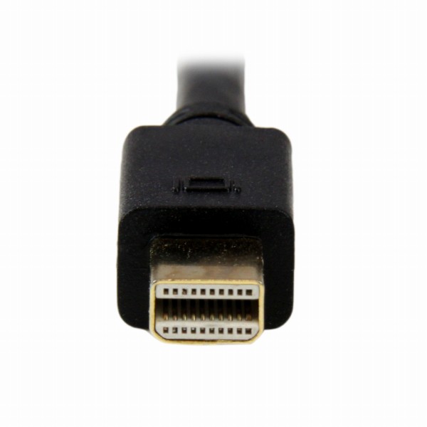 MiniDisplayPort-VGA変換アダプタ91cmミニディスプレイポート/mDP/MiniDPオス-VGA/アナログRGB(D-Sub15ピン)オスコンバータ1920x1200ブラック