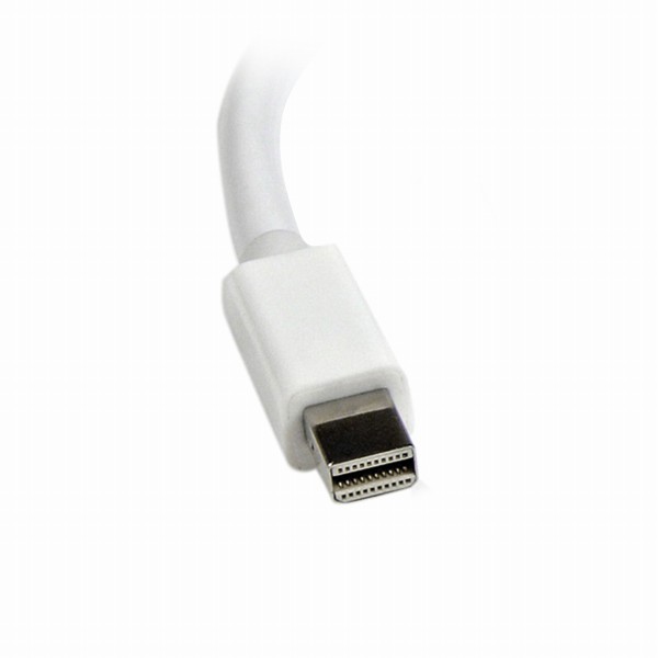 MiniDisplayPort-VGA変換アダプタミニディスプレイポート/mDP/MiniDPオス-VGA/RGB(D-Sub15ピン)メスコンバータ1920x1200ホワイト