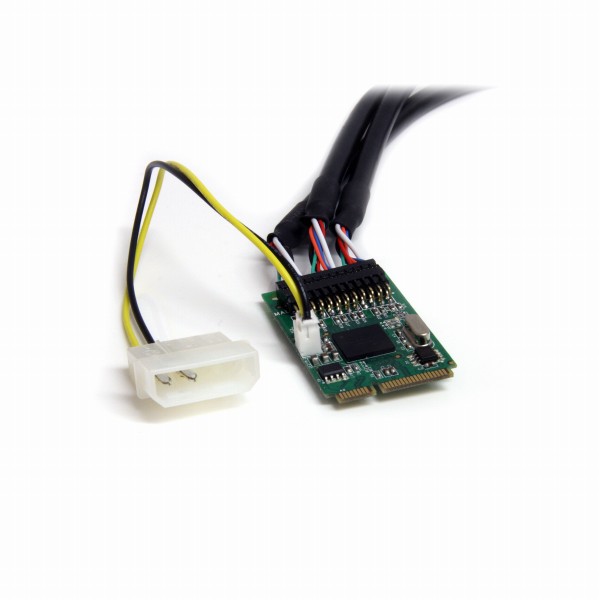 IEEE1394b2ポート/1394a1ポート3ポート増設MiniPCIExpressFireWireカードアダプタ9ピンFireWire800x2/6ピンFireWire400x1対応MiniPCIeカード