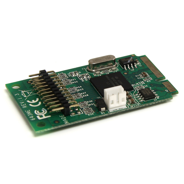 IEEE1394b2ポート/1394a1ポート3ポート増設MiniPCIExpressFireWireカードアダプタ9ピンFireWire800x2/6ピンFireWire400x1対応MiniPCIeカード