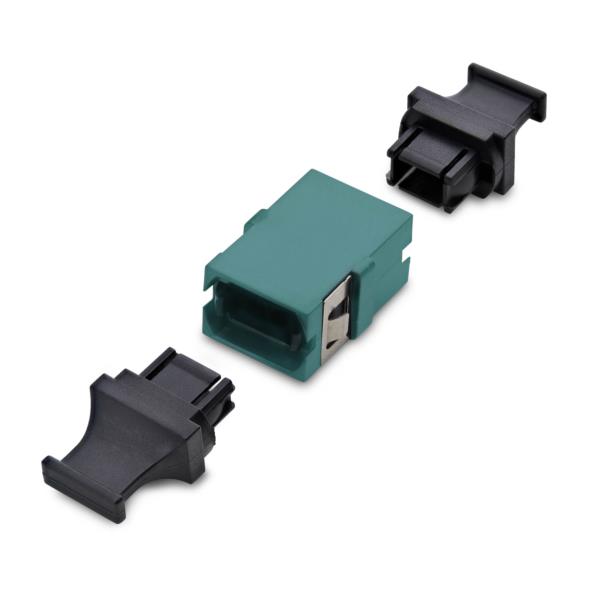 光ケーブル中継コネクター/MPO・MTP-PC/OM3 OM4マルチモード/アクア/データセンター光配線用カプラー