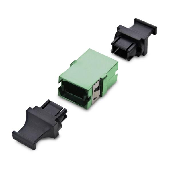光ケーブル中継コネクター/MPO・MTP APC/シングルモード/グリーン/データセンター光配線用カプラー