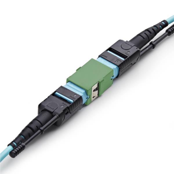 光ケーブル中継コネクター/MPO・MTP APC/シングルモード/グリーン/データセンター光配線用カプラー