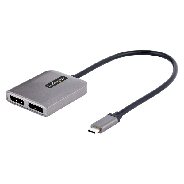 MSTハブ/USB-C接続/デュアルモニター/4K60HzDisplayPort1.4/DP1.4Altモード/HDR/30cmケーブル