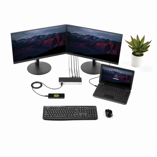 USBType-CドックWindowsのみに対応デュアルモニタ対応USB-C-HDMI/DVI60WPowerDelivery