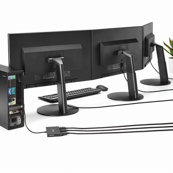 3ポートMSTハブMiniDisplayPort-3xHDMIマルチモニタースプリッタミニディスプレイポート(オス)-3xHDMI(メス)4K対応Windowsのみ対応