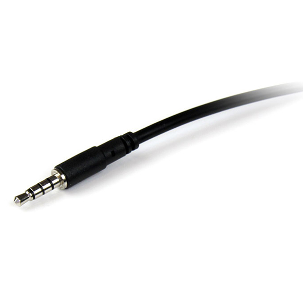 1m3.5mm4極ステレオミニプラグ(TRRS)ヘッドホン延長ケーブル3.5mm4極ステレオミニジャック(メス)-3.5mm4極ステレオミニプラグ(オス)