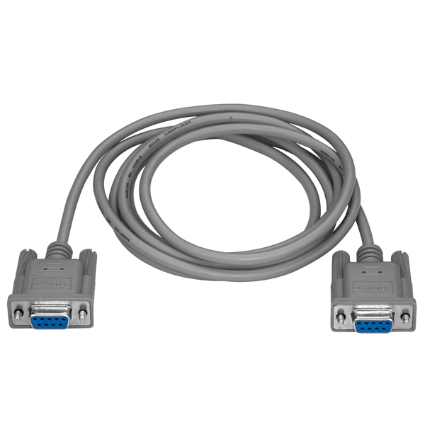 1.8m RS232Cシリアルストレートケーブル　ミニD-Sub9ピン/DB9(メス/メス)