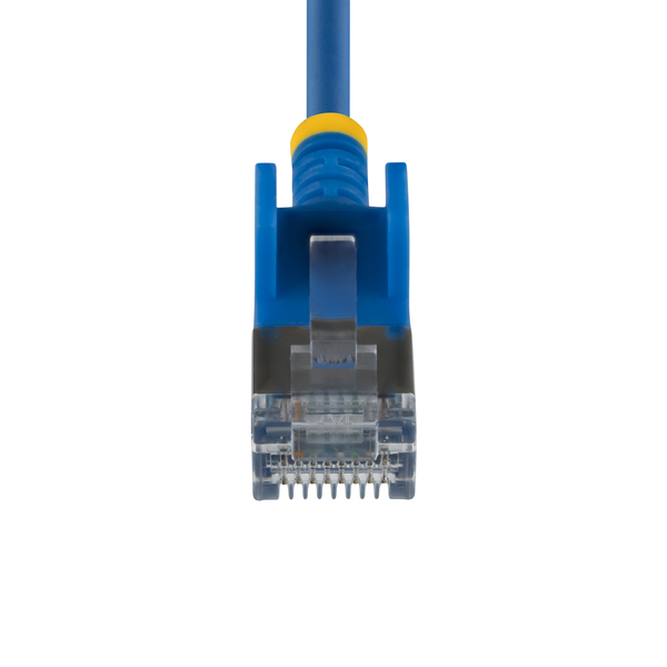 CAT6A LANケーブル/超スリム/30cm/ブルー/FTP/純銅撚線/スナッグレス/カテゴリ6A ギガビット対応