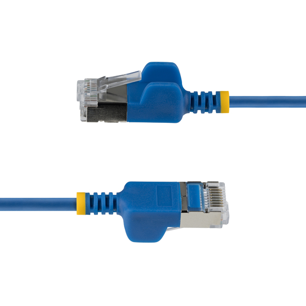 CAT6A LANケーブル/超スリム/4m/ブルー/FTP/純銅撚線/スナッグレス/カテゴリ6A ギガビット対応