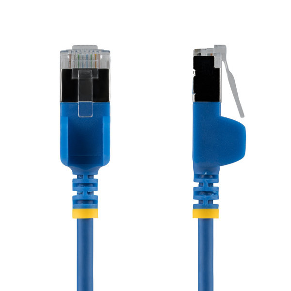 CAT6A LANケーブル/超スリム/50cm/ブルー/FTP/純銅撚線/スナッグレス/カテゴリ6A ギガビット対応